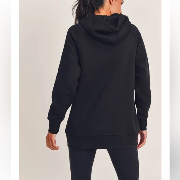 New Mono B Oversized Hoodie Pullover in Black Sz 2X - Picture 2 of 11